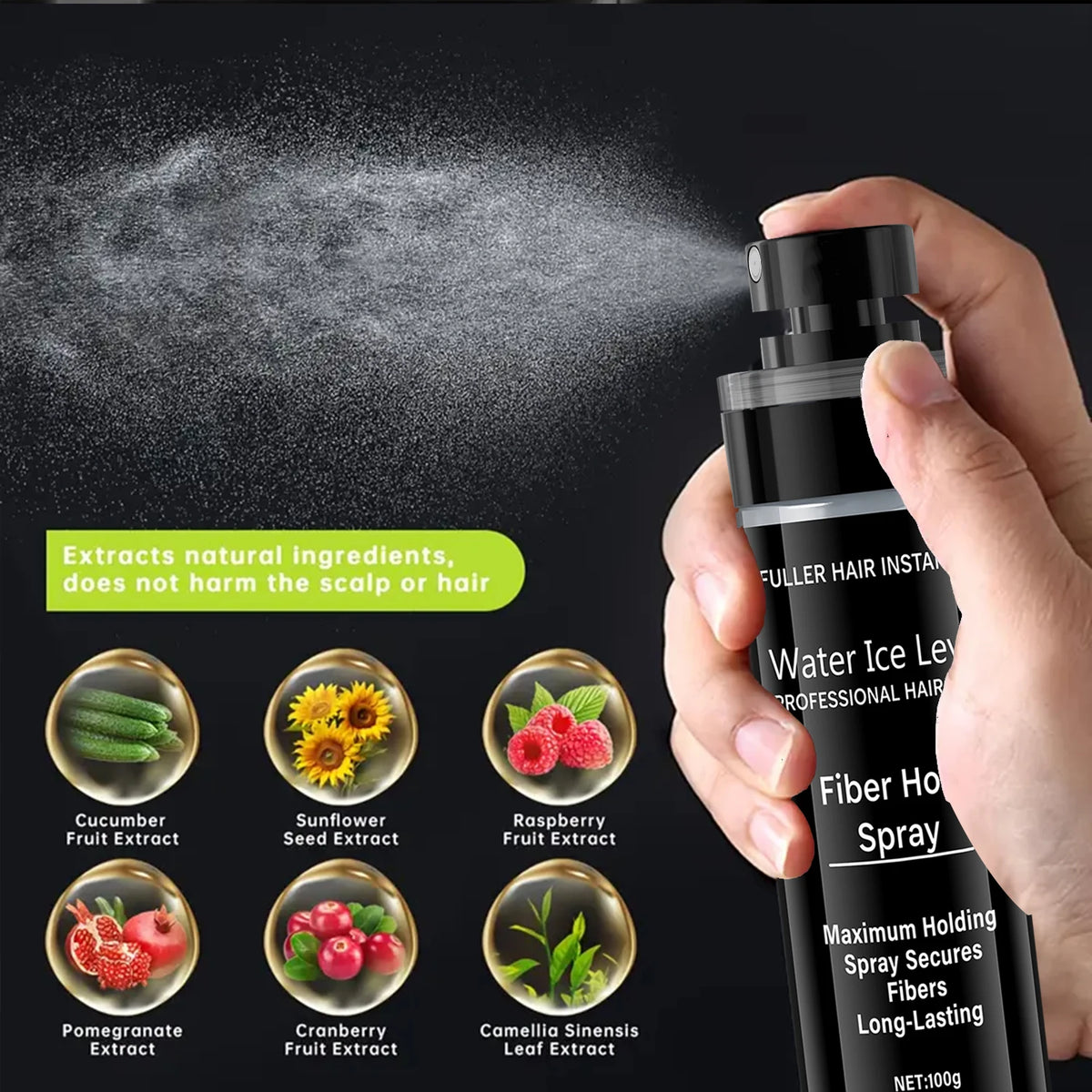 Hair Fiber Spray 100ml Natural Volumizing Texture and Holding Mist