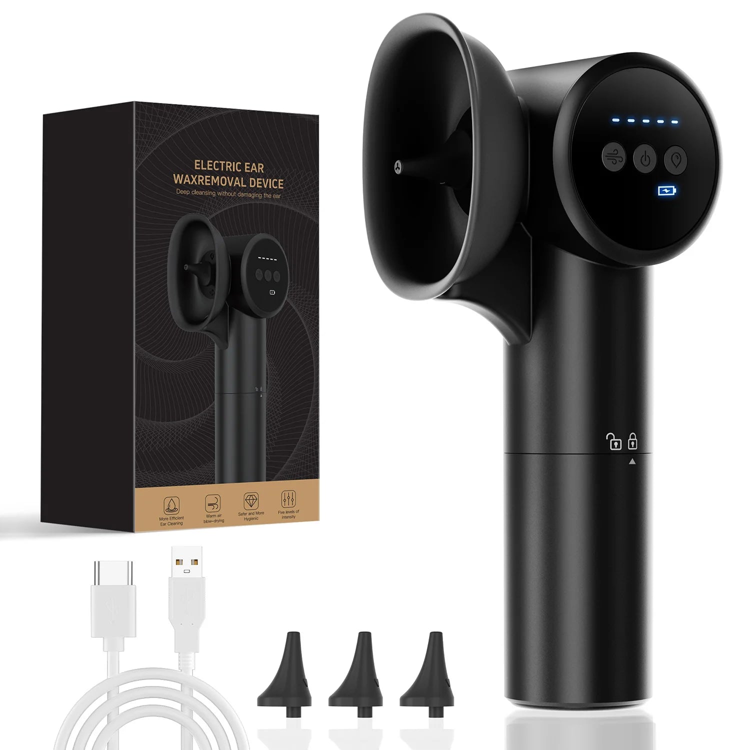 Electric Ear Wax Removal Irrigator with Drying Function - 19