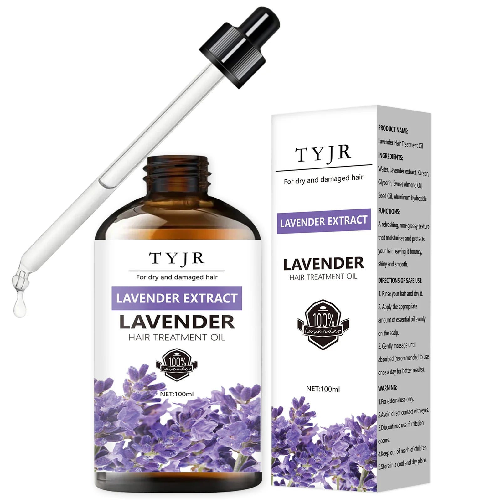 Pure Lavender Essential Oil for Skin Care Massage and Aromatherapy - 12
