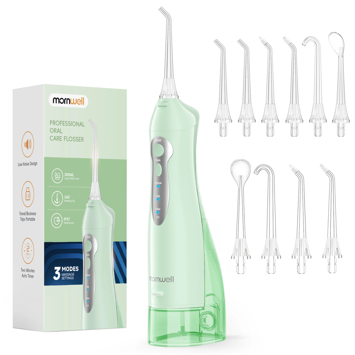 Portable Rechargeable Water Flosser for Teeth Cleaning