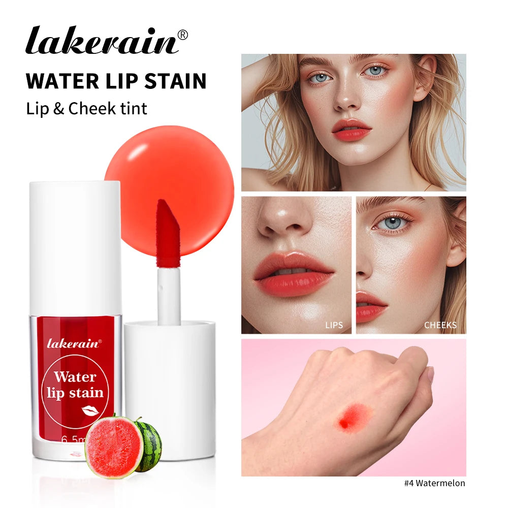 Long-Lasting Waterproof Water Lip Stain and Cheek Tint