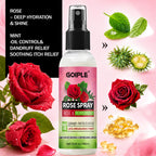 3-in-1 Black Hair Dye Shampoo and Rose Peppermint Moisturizing Spray