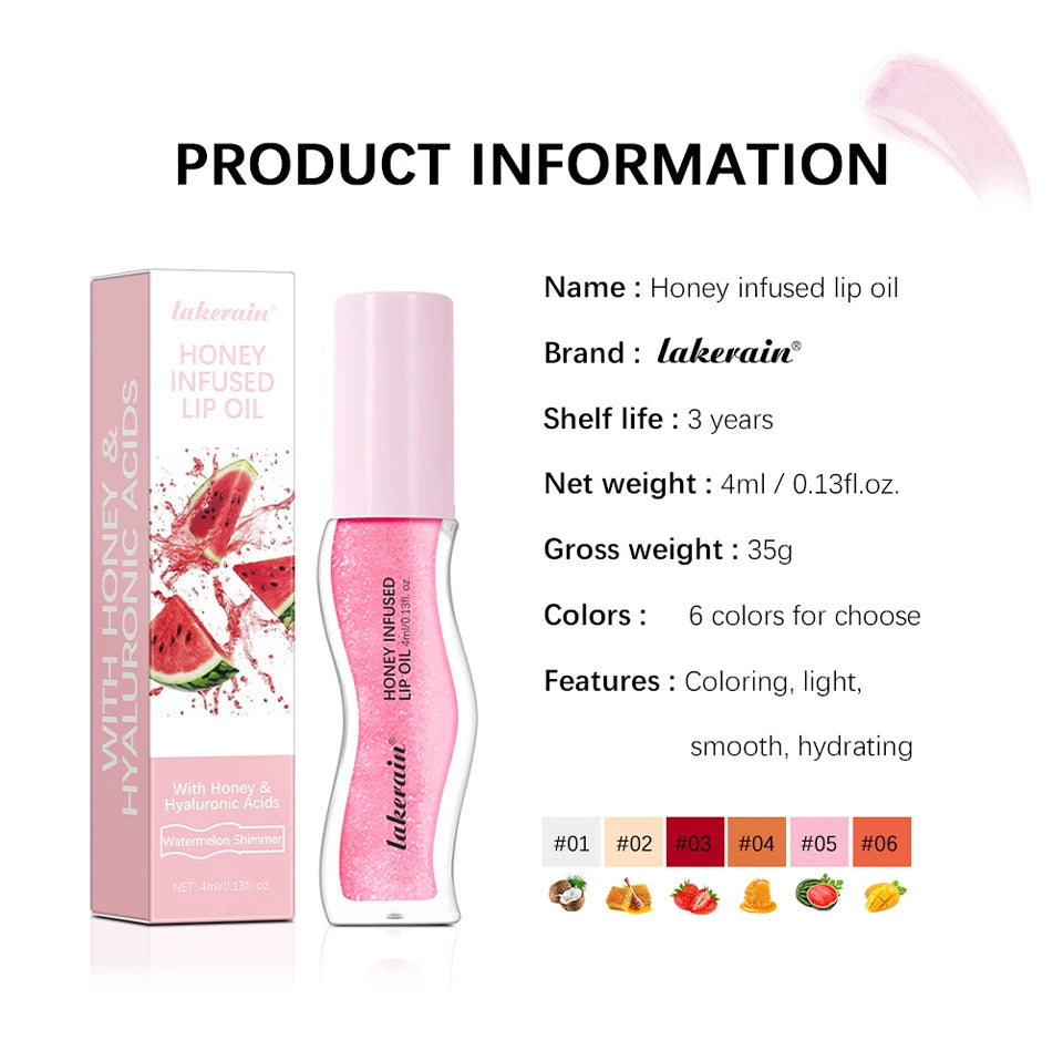 Honey Infused Moisturizing Lip Gloss Oil