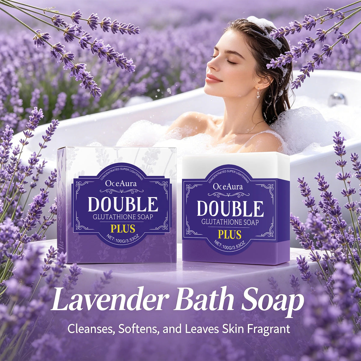 Lavender Brightening Cleansing Soap Bar