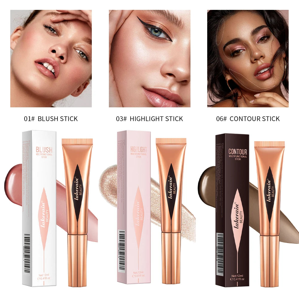 Liquid Face Contour and Highlighter Wand with Cushion Applicator - 37