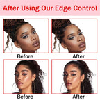 Lockmio Edge Control Wax 250g Hair Pomade Gel with Brush and Band