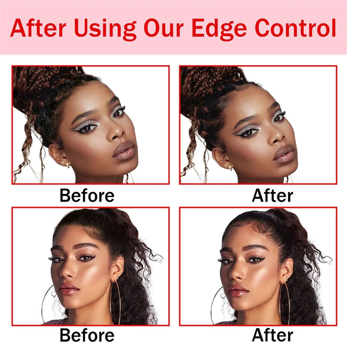 Lockmio Edge Control Wax 250g Hair Pomade Gel with Brush and Band