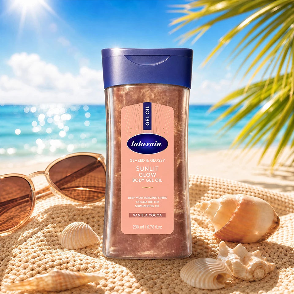 Sunlit Glow Shimmer Body Oil with Vanilla and Cocoa