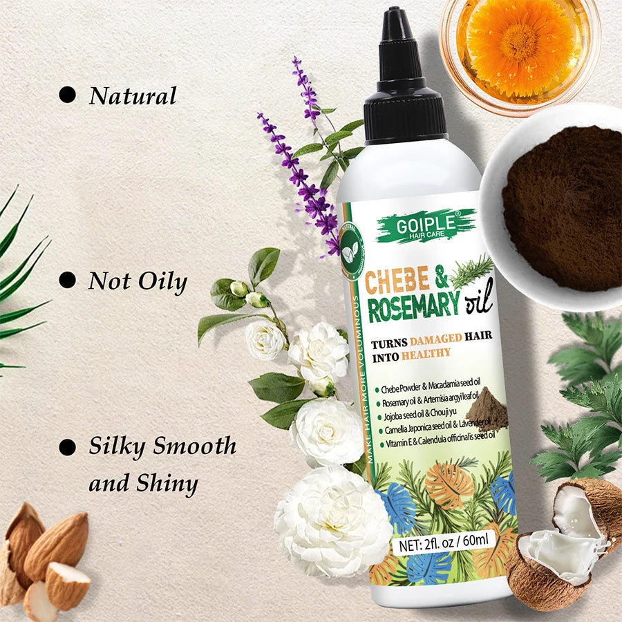 60ml Chebe and Rosemary Hair Oil Strengthening Treatment - 9