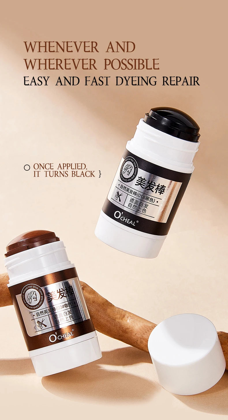 O'CHEAL Waterproof Hair Dye Stick for Gray Hair Coverage - 8