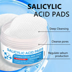 AHA BHA Exfoliating Toner Pads Dual Effect Facial Cleansing Treatment