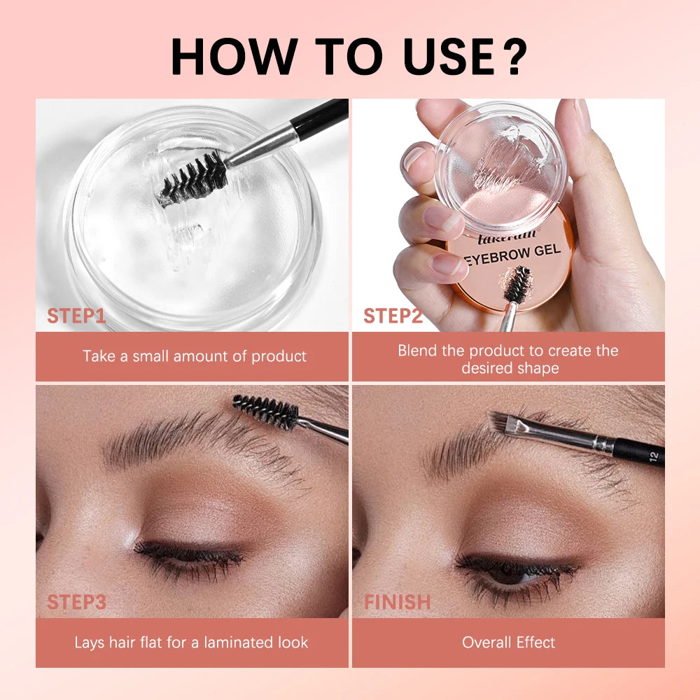 Waterproof Eyebrow Styling Gel for Natural Laminated Brows
