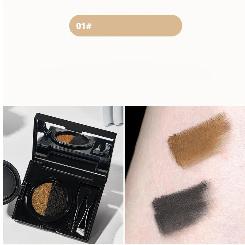Two Tone Matte Eyebrow Cream Long Lasting Waterproof Brow Makeup - 21
