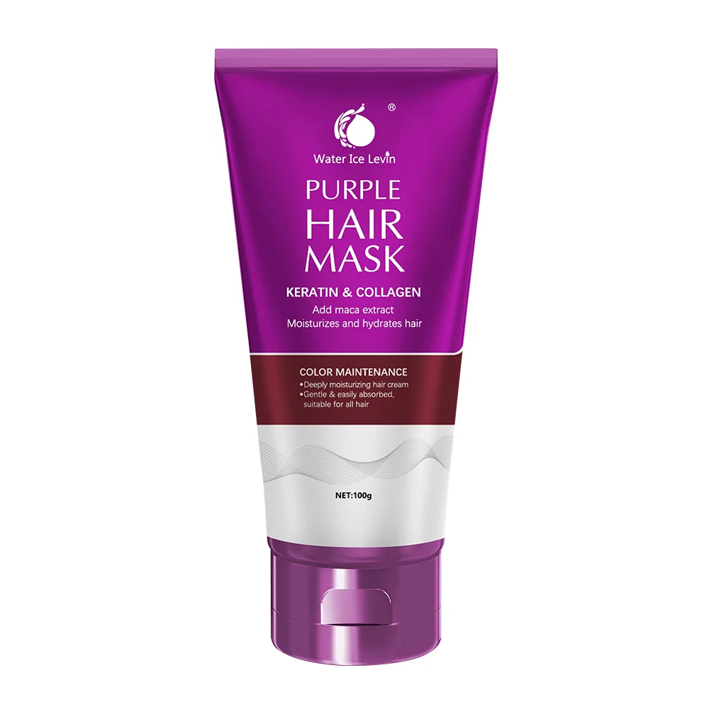 Water Ice Levin Purple Keratin Hair Mask Deep Conditioning Treatment