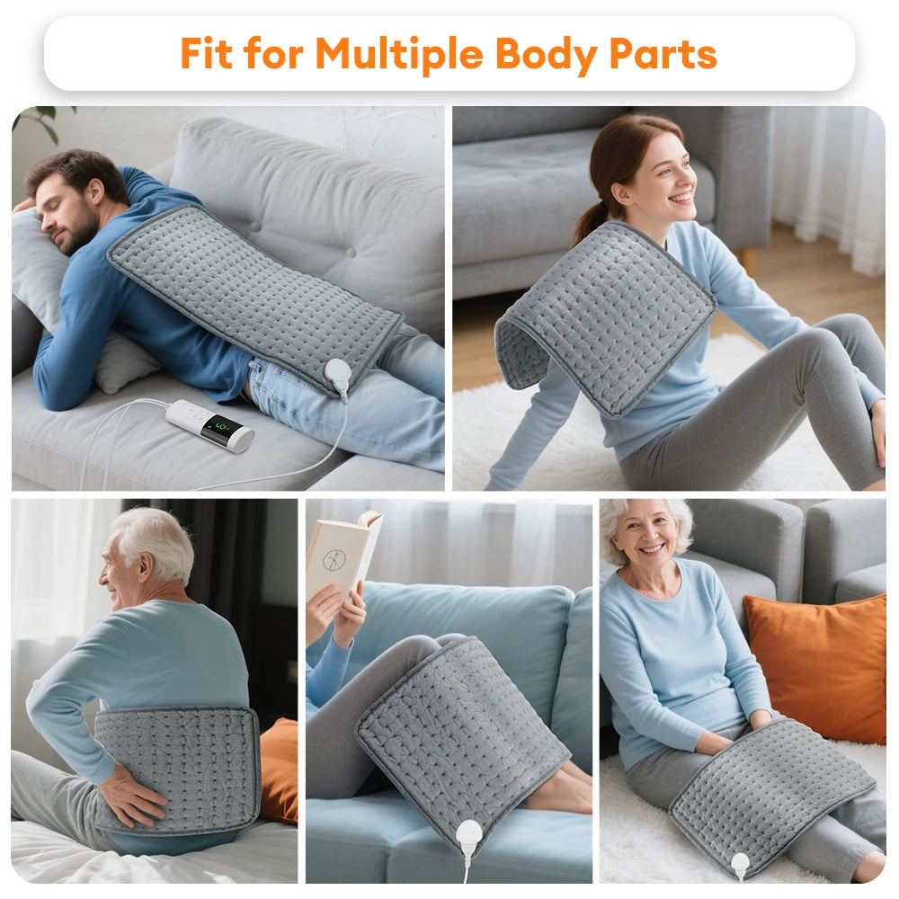 Electric Heating Pad for Back Pain Relief and Muscle Relaxation