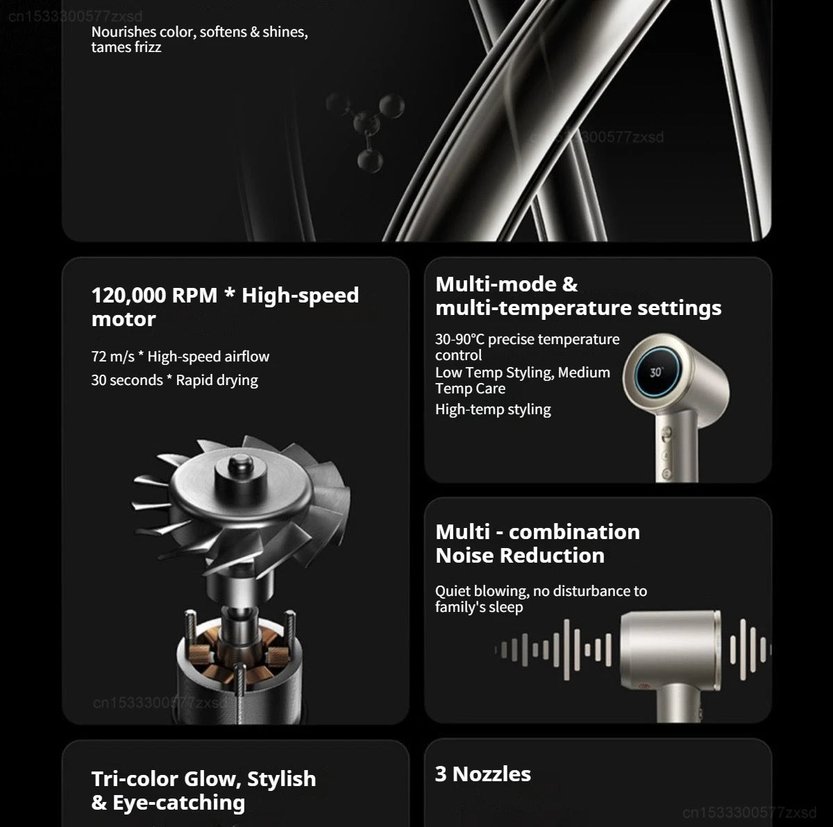 Xiaomi Mijia High Speed Hair Dryer Pro Ion Professional Blow Dryer