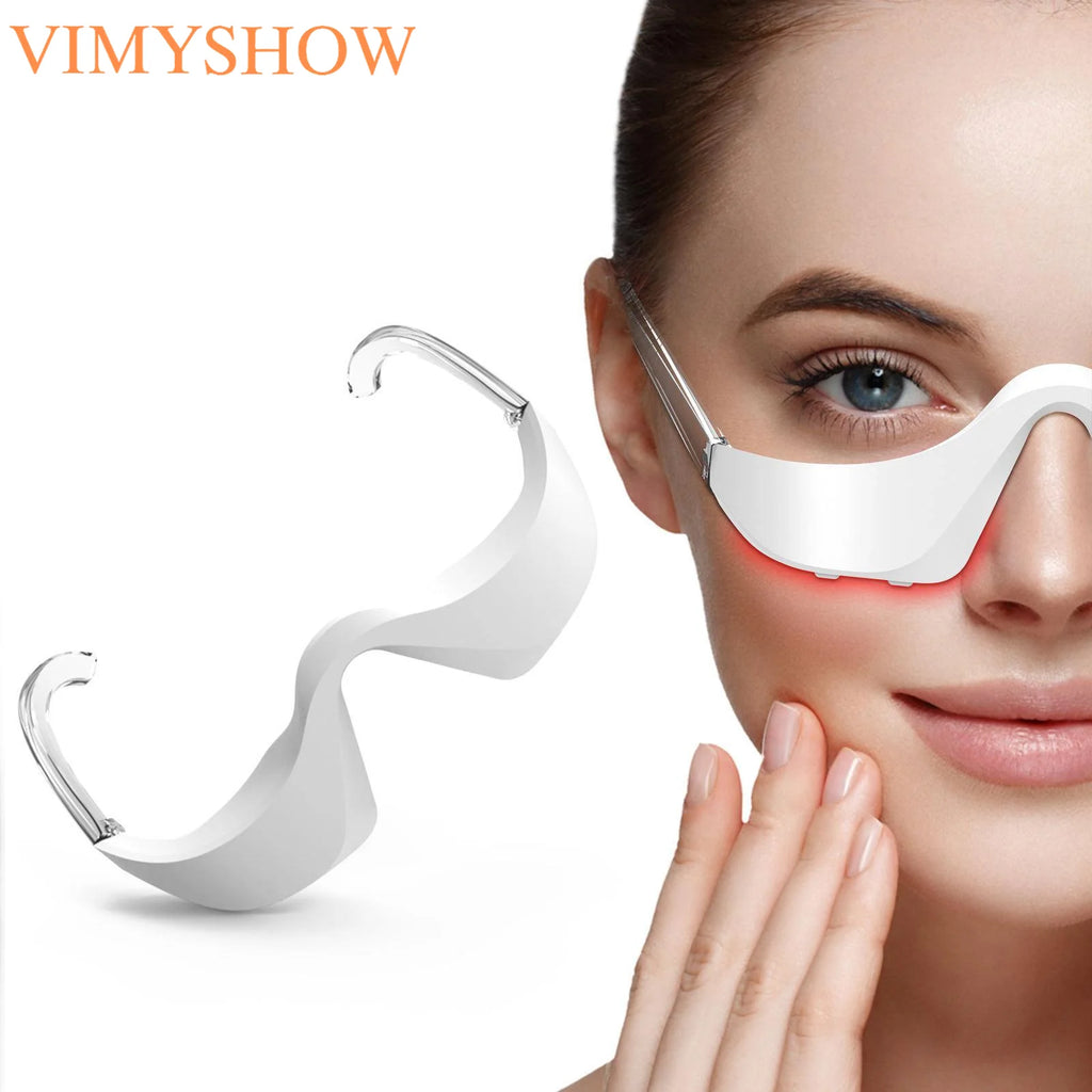 LED Red Light Eye Massager for Dark Circles and Puffiness