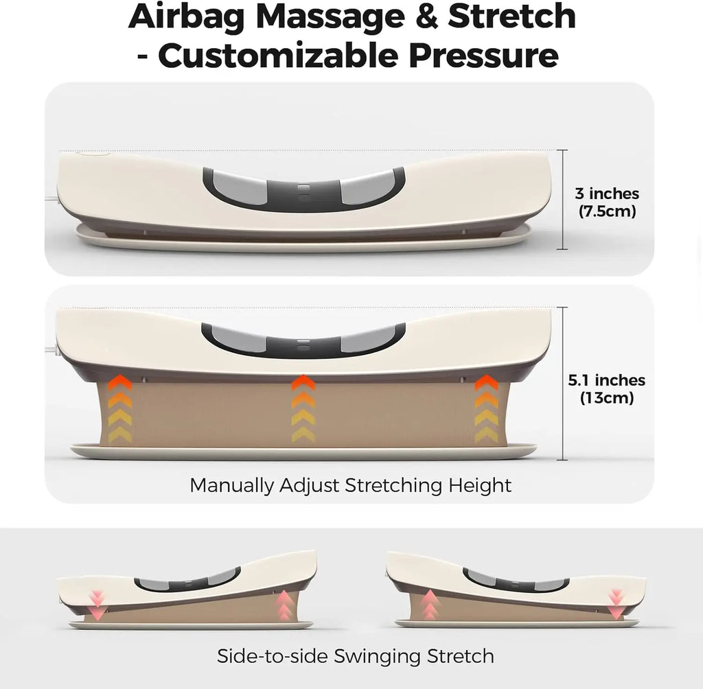 Electric Lumbar Traction Massager with Airbag and Vibration