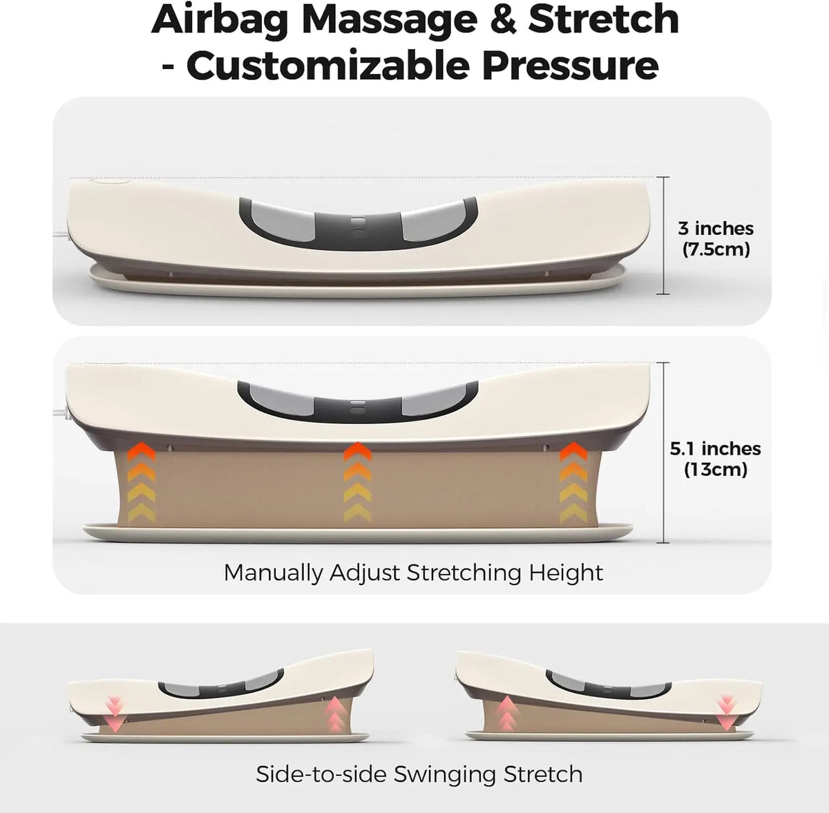 Electric Lumbar Traction Massager with Airbag and Vibration