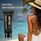 YUITIKUE Sunless Self Tanning Cream Natural Bronze Facial Bronzer 60g