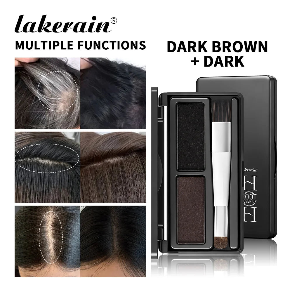 Instant Root Concealer Powder Palette for Gray Hair Coverage - 1