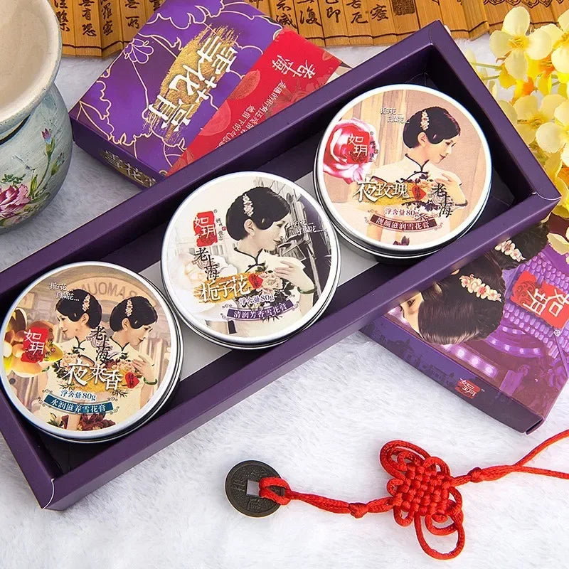 Ruyue Snow Cream 3 Piece Moisturizing Face Skincare Gift Set