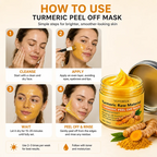 YUITIKUE Turmeric Rice Extract Peel Off Mask Brightening Facial Treatment