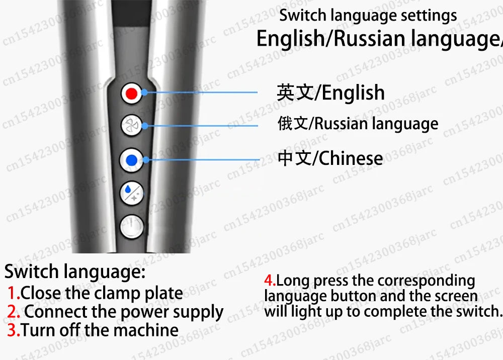 2-in-1 Professional Hair Dryer and Straightener with LED Display