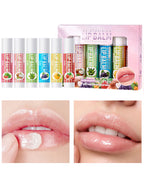 6pcs Fruit Flavor Moisturizing Lip Balm Set Assorted Berry Lip Care