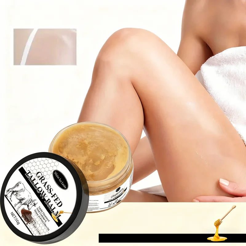 Grass Fed Tallow Balm Bee Venom Caffeine Moisturizer for Dry Skin
