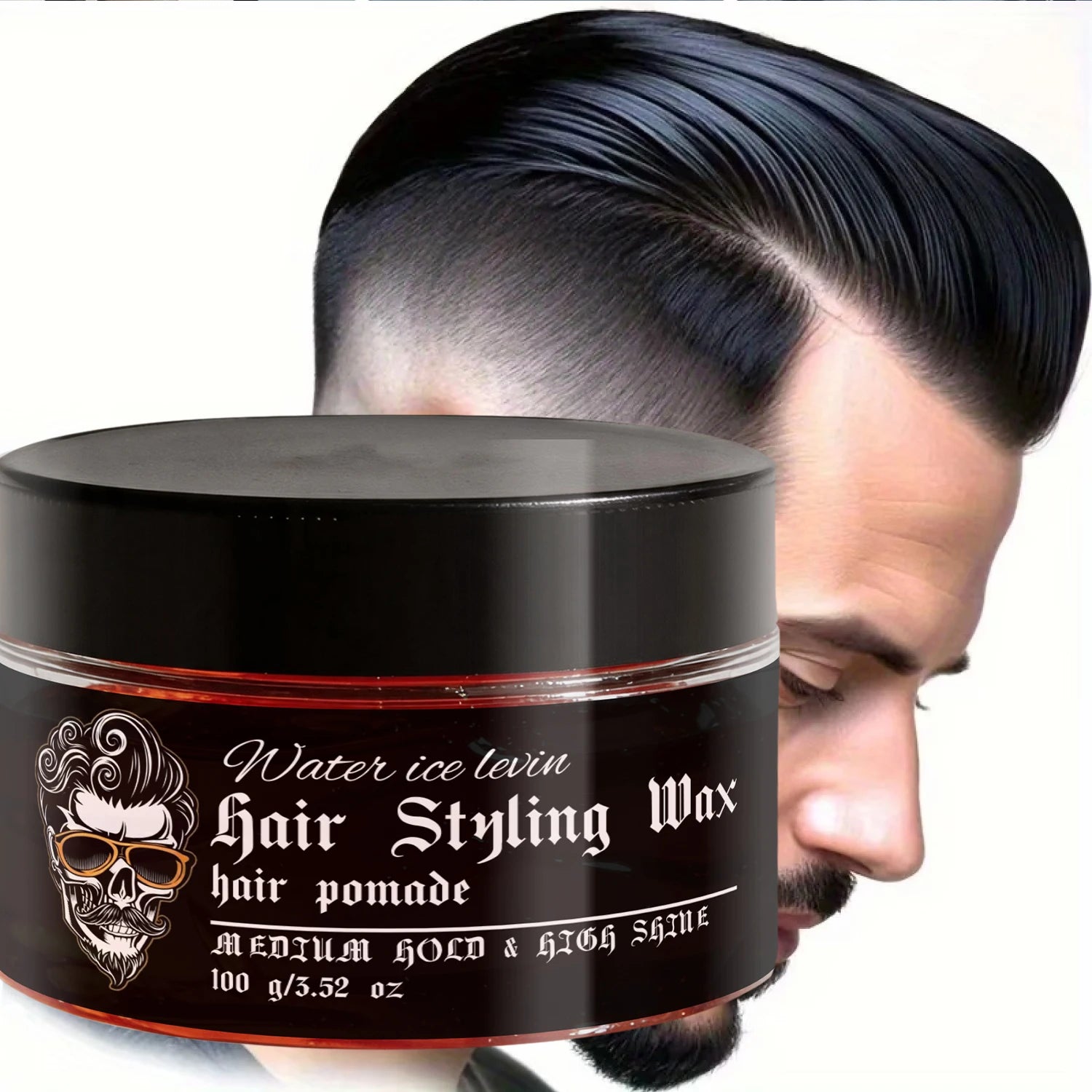 Biotin Keratin Hair Pomade Rosemary Oil Medium Hold Styling Wax 100g - 2