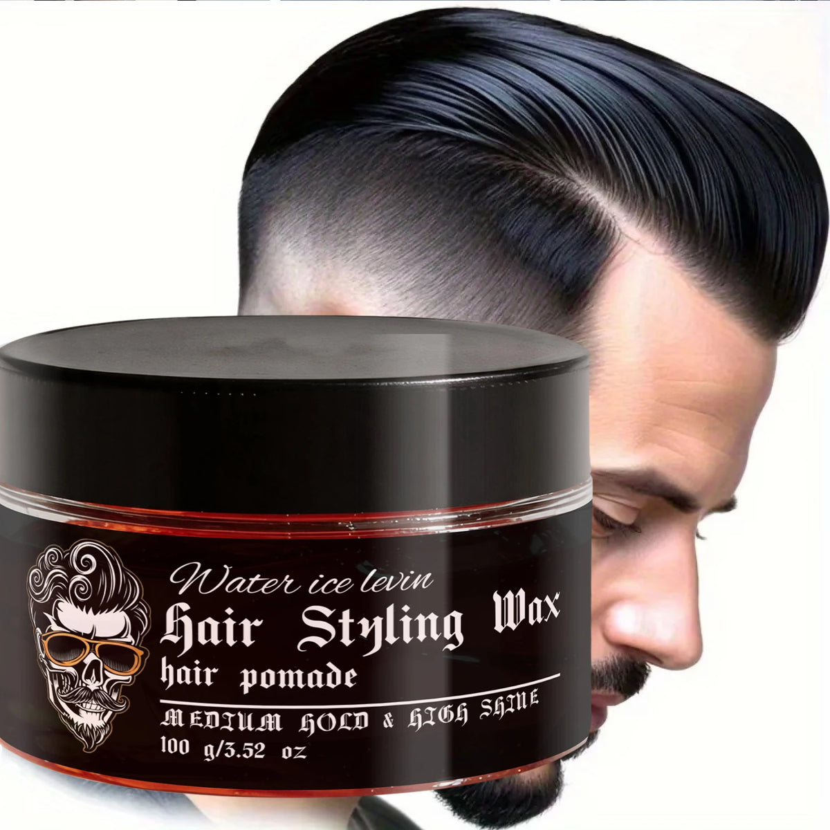 Biotin Keratin Hair Pomade Rosemary Oil Medium Hold Styling Wax 100g