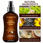 YUITIKUE Hydrating Coconut Dark Tanning Mist Self Tanning Spray 80ml
