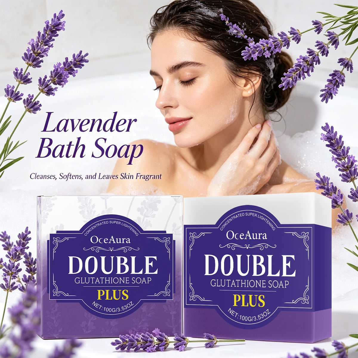 Lavender Brightening Cleansing Soap Bar