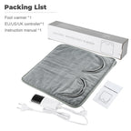 Electric Heated Foot Warmer with Adjustable Temperature and Timer