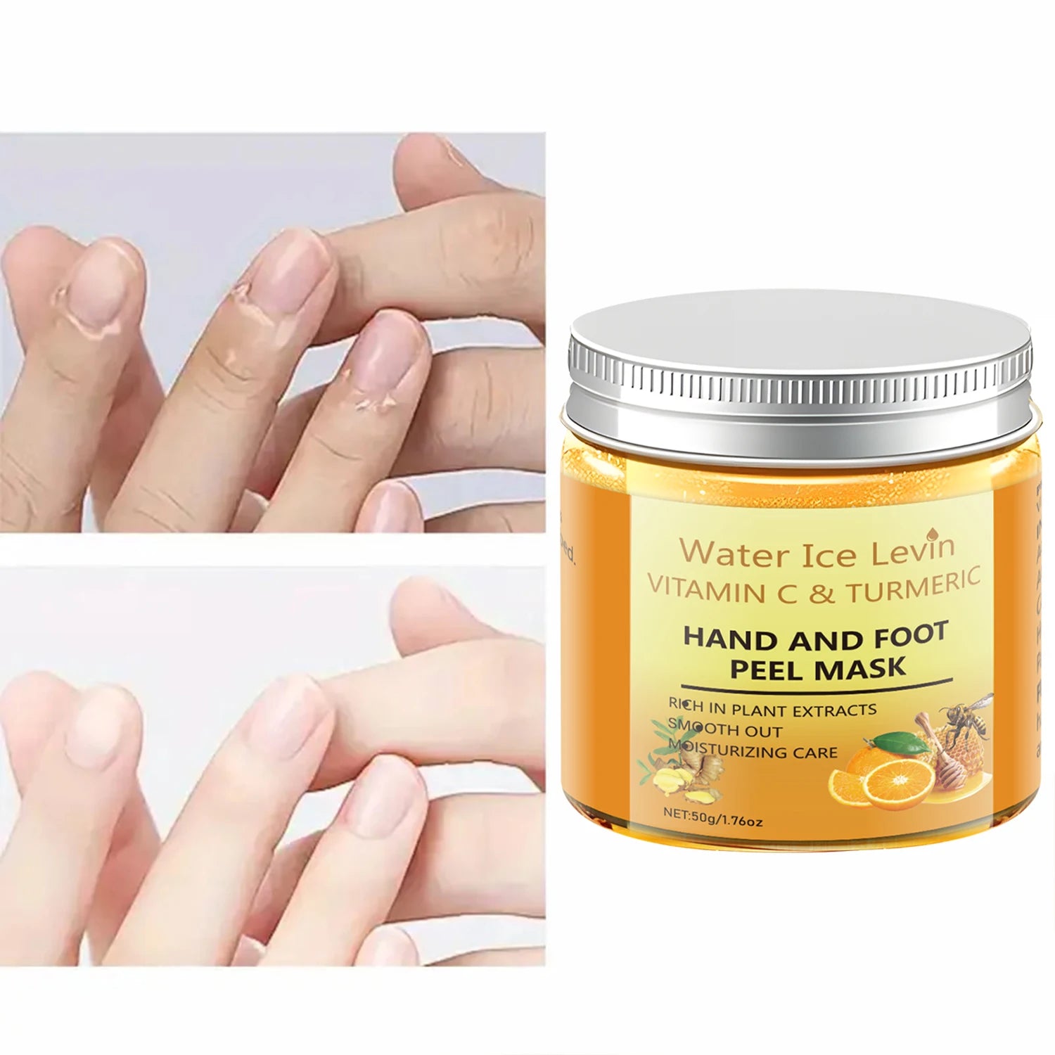 Vitamin C Turmeric Hand and Foot Peel Mask Exfoliating Treatment - 2