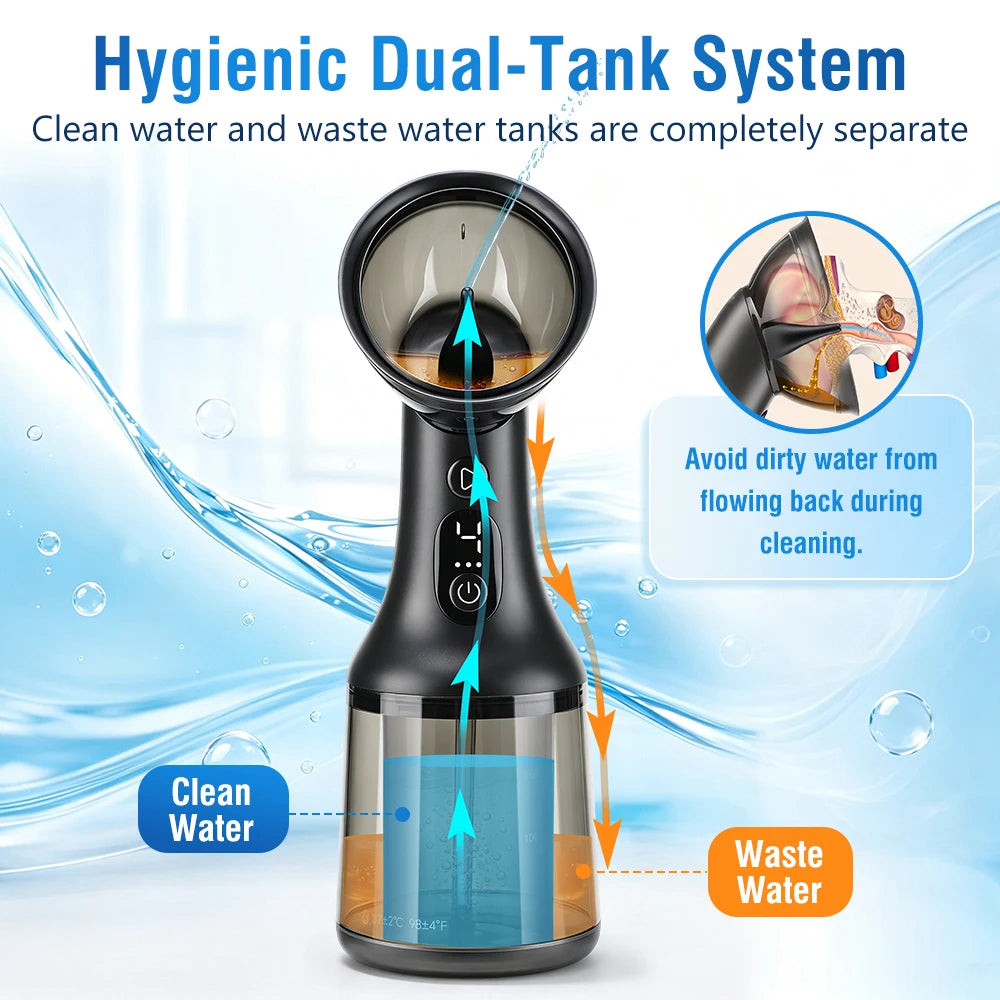 Electric Ear Wax Removal Irrigation Kit with LED Display