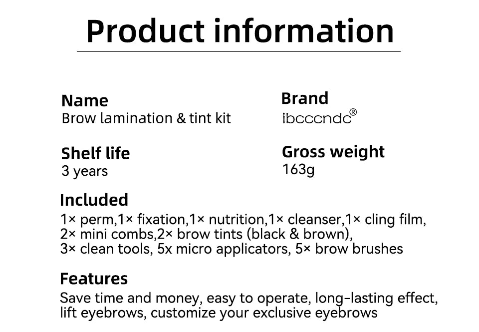 Professional Eyebrow Lamination and Tinting Kit - 13