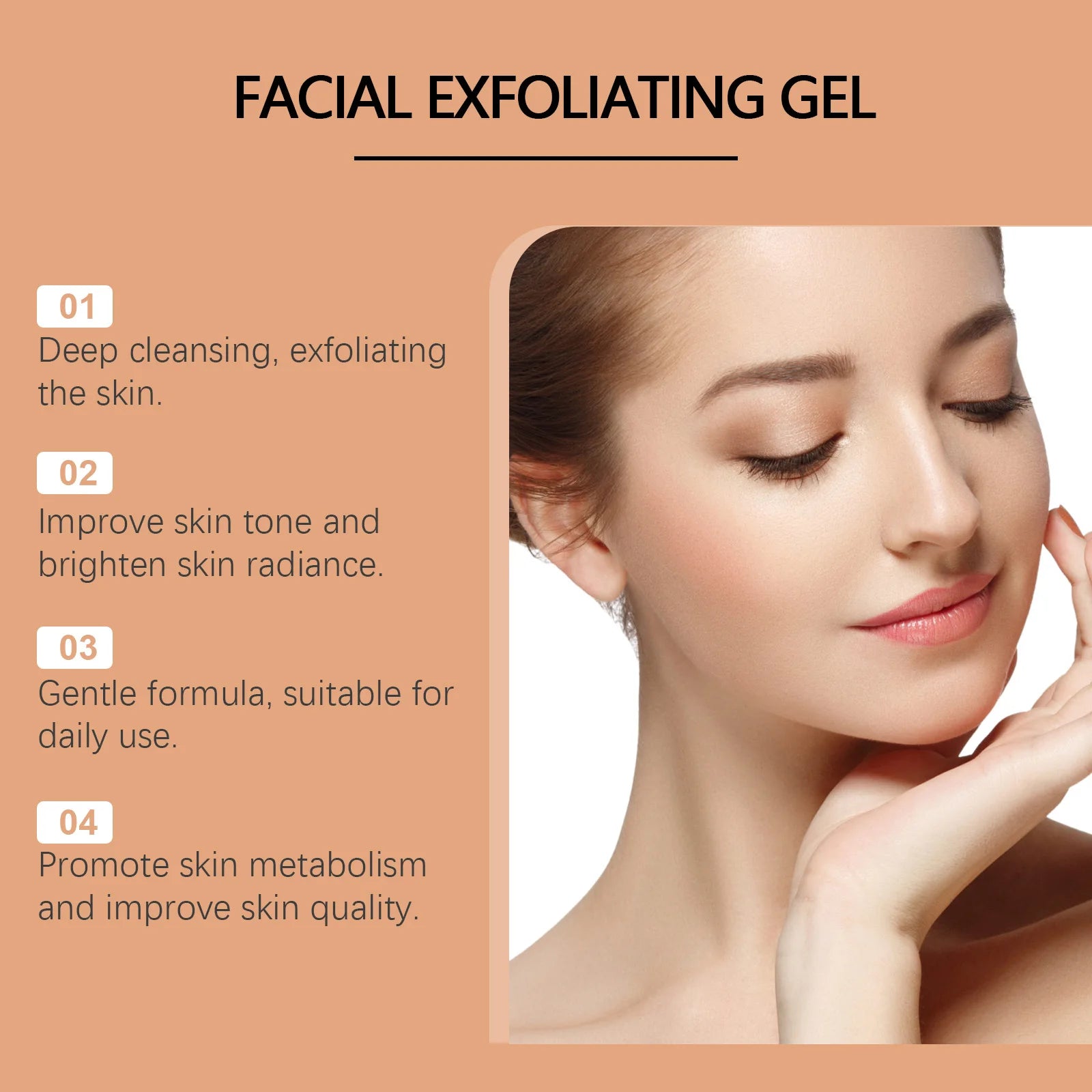 Brightening Orange Facial Exfoliating Gel - 5