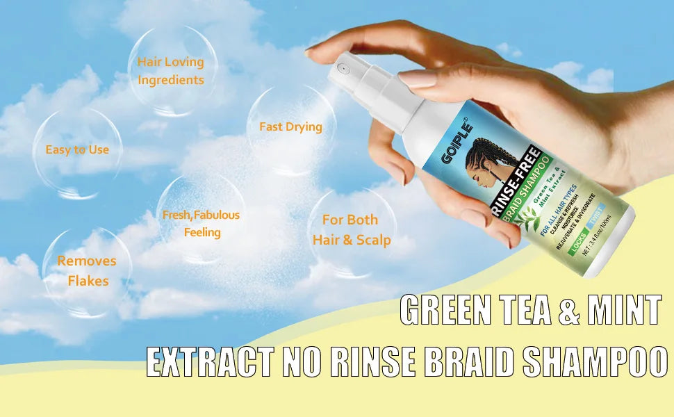 Rinse Free Braid Shampoo and Nourishing Braid Essence Oil Set