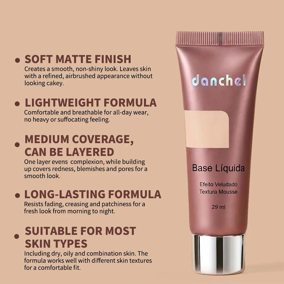 Velvet Matte Liquid Foundation for All-Day Wear