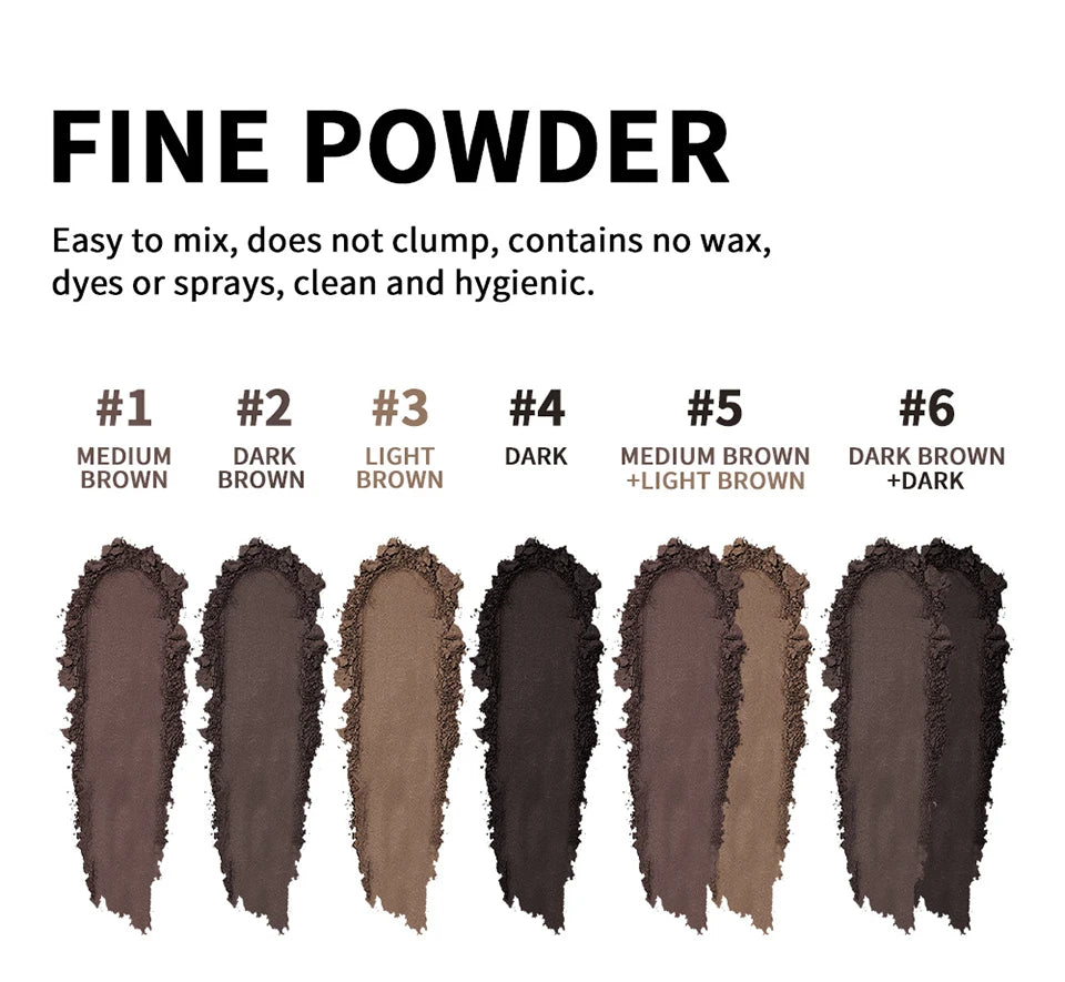 Instant Root Concealer Powder Palette for Gray Hair Coverage - 16