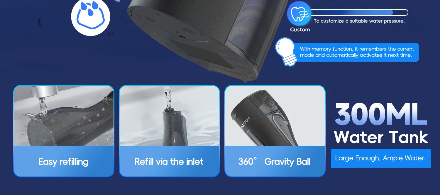 Portable Cordless Water Flosser for Teeth and Gum Health - 12