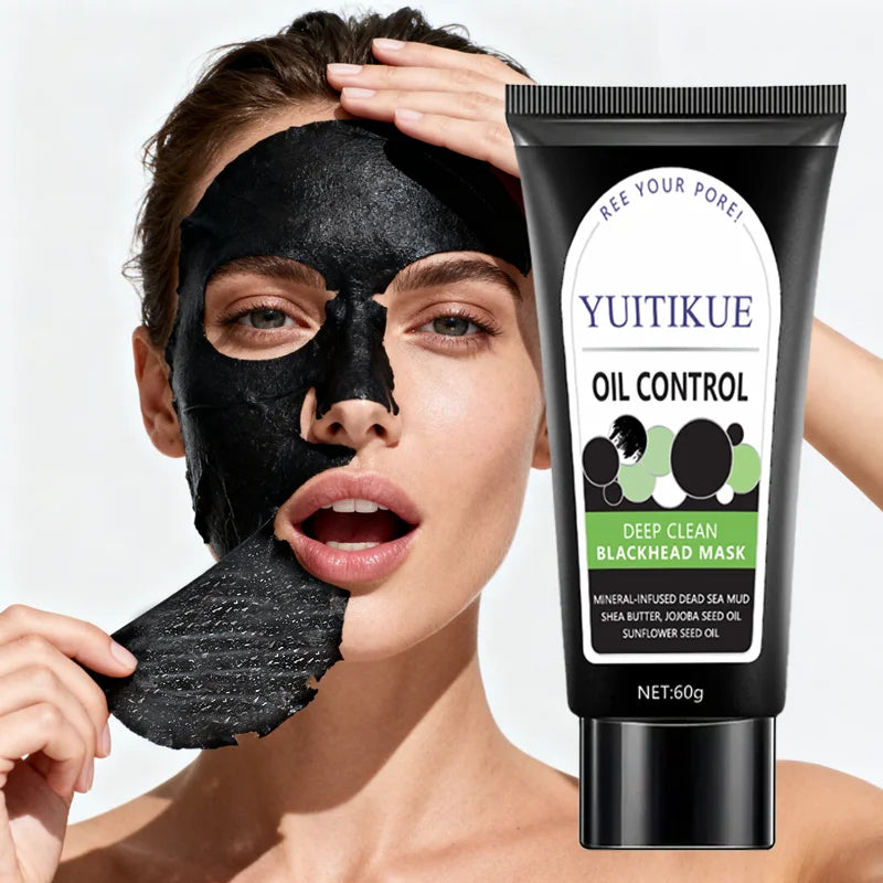 YUITIKUE Bamboo Charcoal Blackhead Mask Deep Pore Cleansing Peel Off 60g - 4