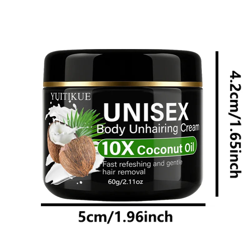Coconut Oil Unisex Body Hair Removal Cream 60g - 14