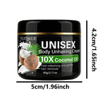 Coconut Oil Unisex Body Hair Removal Cream 60g