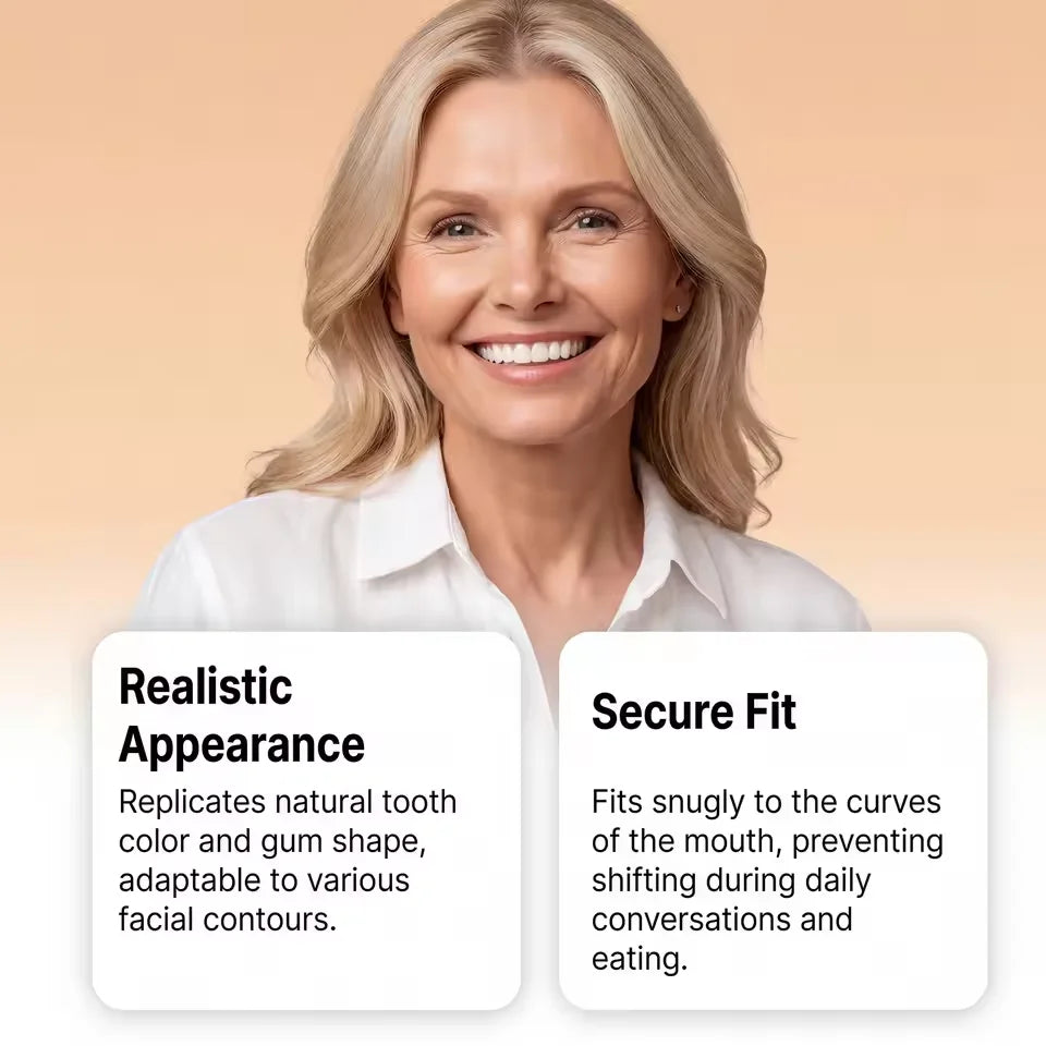 Full Mouth Silicone Dentures for Natural Smile - 6