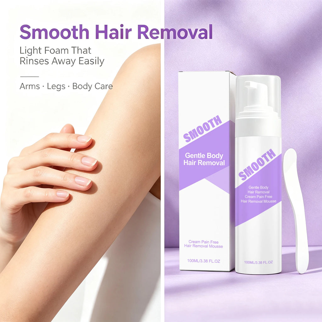 Painless Hair Removal Foam Mousse for Smooth Skin