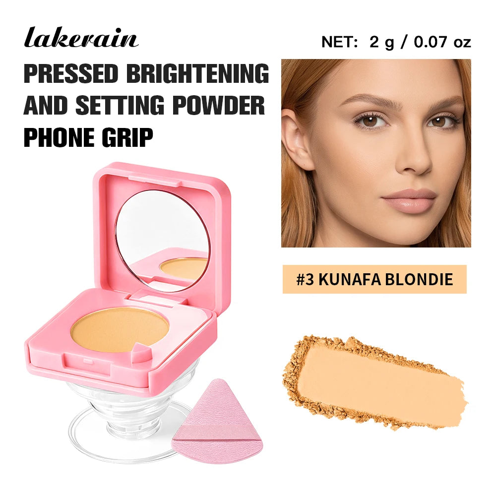2-in-1 Matte Pressed Powder and Phone Grip with Mirror - 22