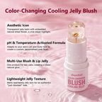 pH-Adaptive Color-Changing Jelly Blush for Lips and Cheeks